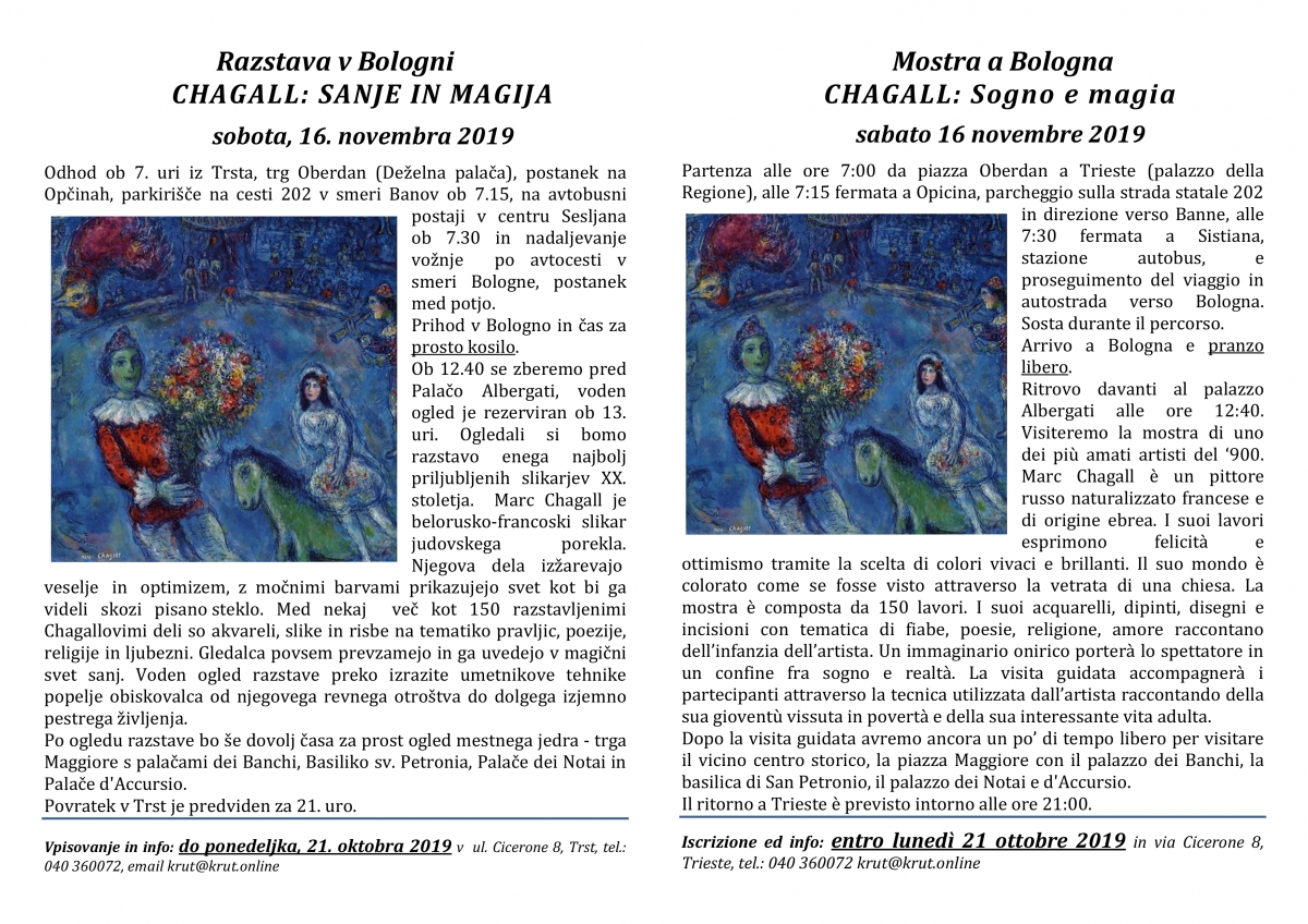 Chagall v Bologni